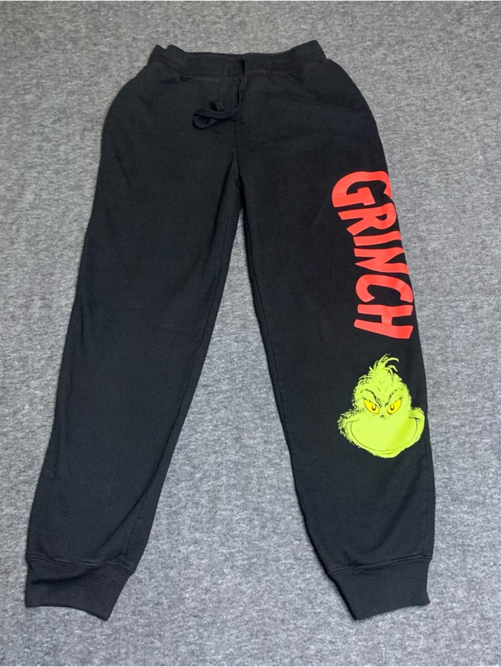 Black Grinch Graphic Sweatpants